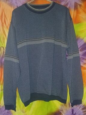 90s Vintage Knights Sportswear Men's Heather Navy Crewneck Sweatshirt XL